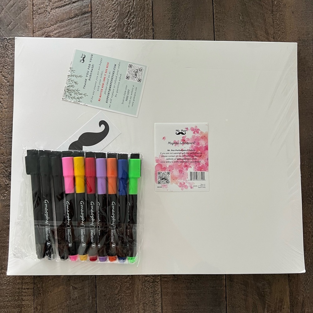 Magnetic white board